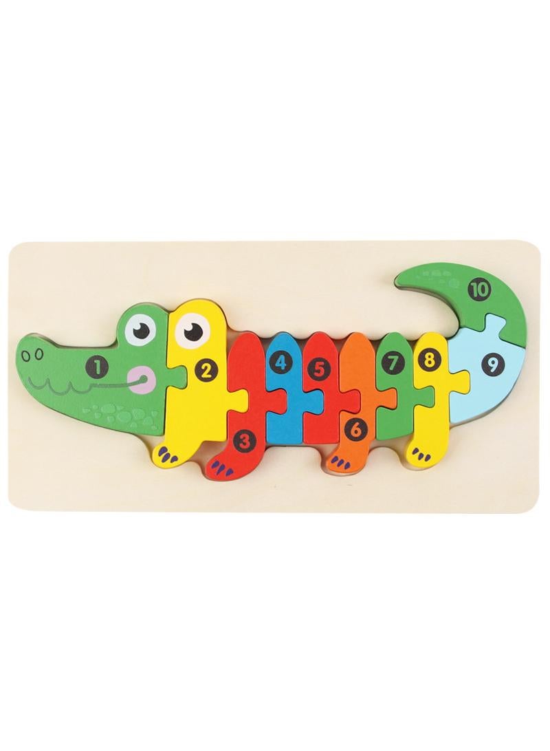 Y&D Wooden Children's Shape Cognitive Matching Three-dimensional Puzzle Building Blocks - Image 3