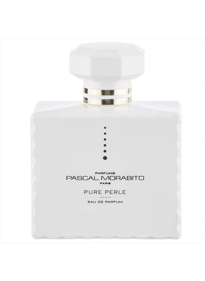 PASCAL MORABITO Pure Perle - 3.4 Oz Eau De Parfum - Fragrance Mist For Women - Floral Oriental Scent - Perfume Spray With Pear Blossom, Gardenia, Tonka, Cedar Accords  - Image 1