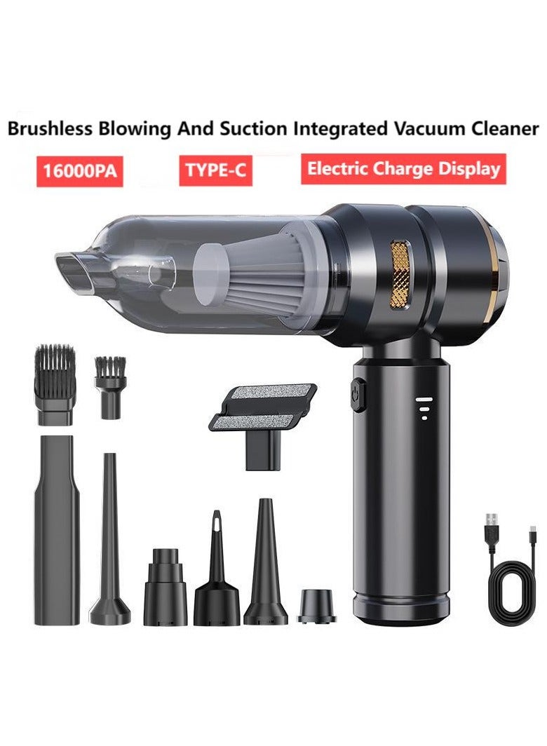 SUITU Portable Car Dual-use Cordless Vacuum Cleaner, Home Multi-function 16000pa Strong Suction Handheld Blowers - Image 1