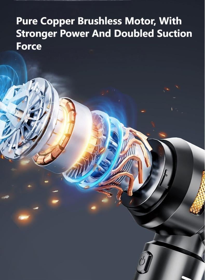 SUITU Portable Car Dual-use Cordless Vacuum Cleaner, Home Multi-function 16000pa Strong Suction Handheld Blowers - Image 3