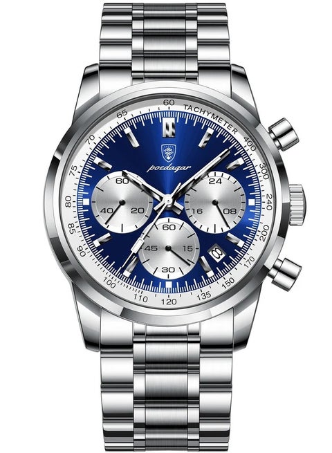 Man Watch Waterproof Luminous Men's Watch Quartz- 42mm