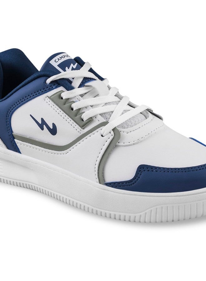 كامبس حذاء رياضي نسائي Campus OG-L3 أبيض/رمادي فاتح - مقاس 4 المملكة المتحدة/الهند 22L-947 - Image 4