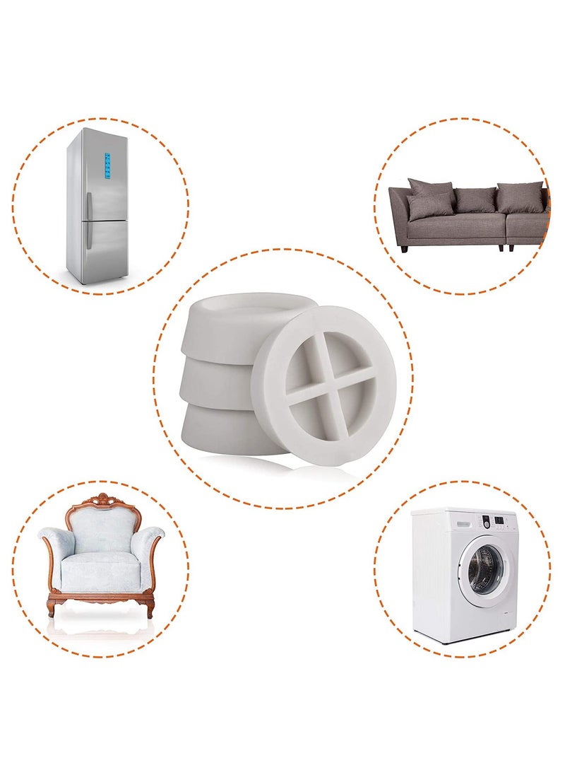 SYOSI - 8 PCS Washing Machine Feet Anti Vibrant Pads Non Slip Vibration Dampers Shock Absorbing Feet Pad Rubber Block Anti Walk Washer Pads for Any Washer Dryer Machine - Image 1