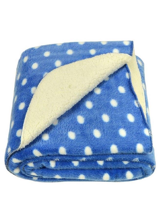 Brandonn All Season Supersoft Hooded Blue Dog And Royal Dotted Printed Baby Blanket And Bath Towel Pack Of 2 - Image 5