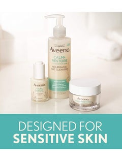 Aveeno Aveeno Calm + Restore Nourishing Oat Cleanser 7.8oz with Restore Triple Oat Serum 1oz and Restore Oat Gel Moisturizer 1.7oz  - Image 2