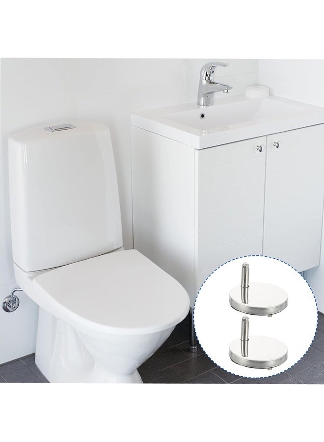 HY 2 Pcs Universal Toilet Seat Bolts and Screws, Quick Release Top Hinge Fixings, Easy to Install- Toilet Seat Replacement Parts Kit, Toilet Seat Bolts, Large Toilet Cover Parts, Buckle - Image 4