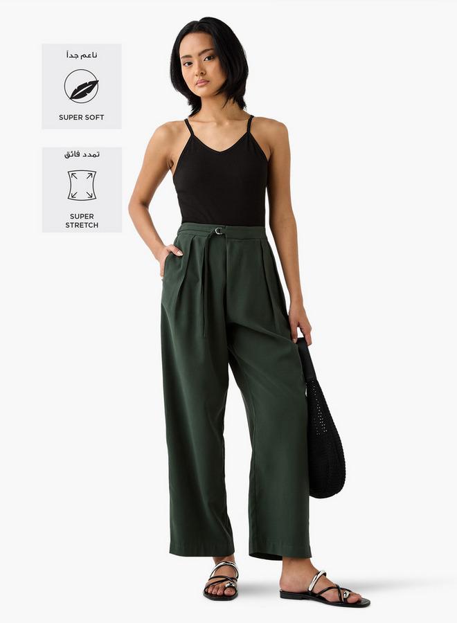 ايكونيك بنطلون بقصة عادية بتفاصيل إبزيم وجيوب - Image 2