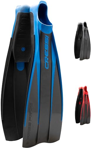 Cressi Free Frog Full Foot Pocket Fins Blue 3940 - Image 1