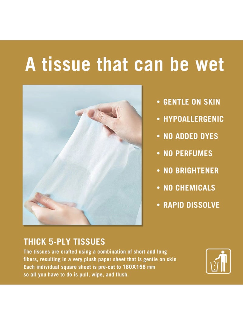 Rich Life Facial Tissue - Premium Quality 3-Ply - 660 Sheets | 5 Value Packs | Soft, Durable & Moisture Proof | 100% Raw Wood Pulp - Ideal for Wet & Dry | Available in 5 to 100 Packs  - Image 3