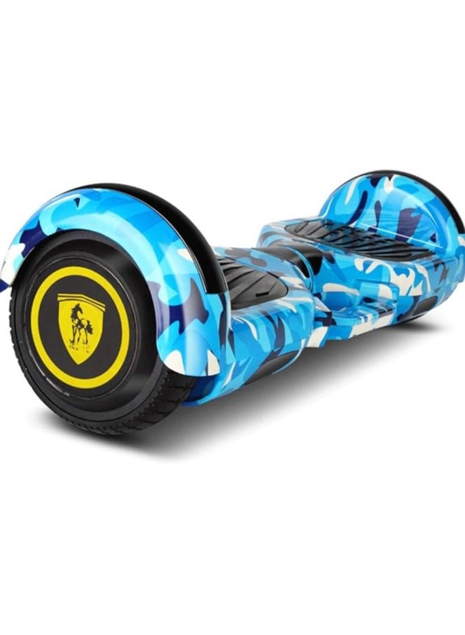 هوفر بورد للأطفال، هوفر بورد مع مكبر صوت بلوتوث، محرك مزدوج قوي، أضواء LED، هدية للأطفال 6 بوصة