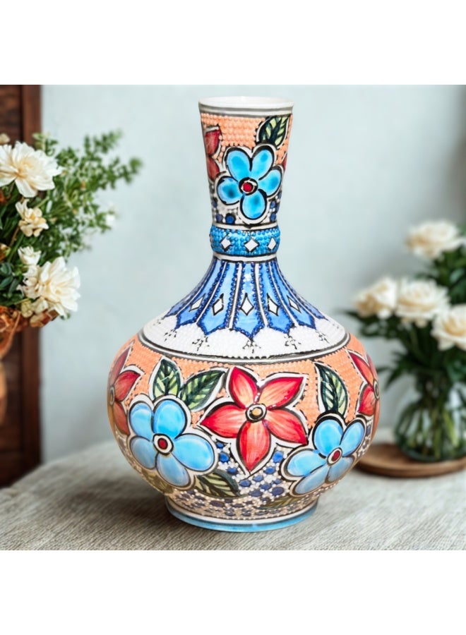 مزهرية زهور زخرفية يدوية الصنع، 15 سم - Image 2