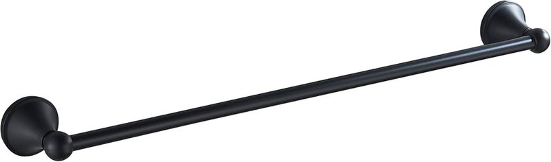BRIMIX Bath Towel Rack Wall Mounted Towel Bar Bathroom Hardware Accessories Towel Holder (Black) - Image 1