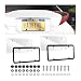 Bittwee Car License Plate Frames Cover 2PCS Clear Vehicle Front Rear Tag Shield Holder with Screws Caps Rustproof Automotive Exterior Protector Accessories Universal for Truck SUV RV - Image 2