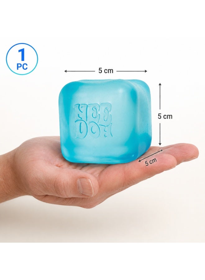 1 Pcs Transparent Square Soft Gel Squishy Fidget Squeeze Toy, Elastic Stress Relief Sensory Toy for Kids Birthday Ramadan Eid Daily Gift Packaging - Image 5