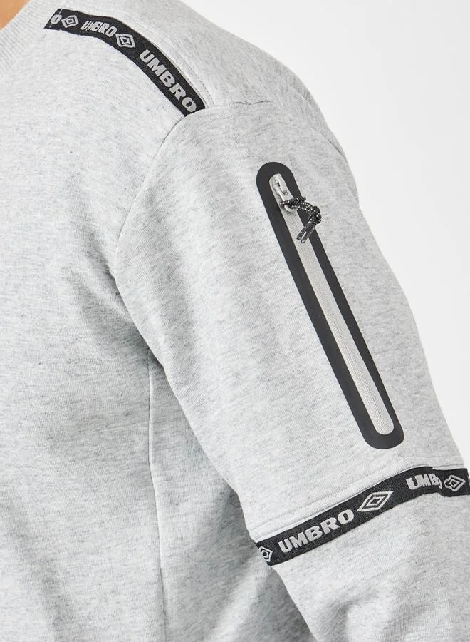 umbro Logo Taping Detail Tech Sweatshirt