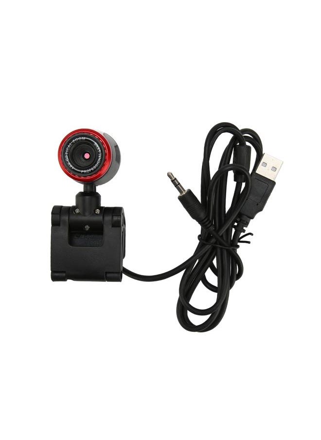 Thoraya - USB2.0 with MIC HD Webcam Web Camera Cam 360 Degree for Computer PC Laptop for Skype / MSN - Image 1
