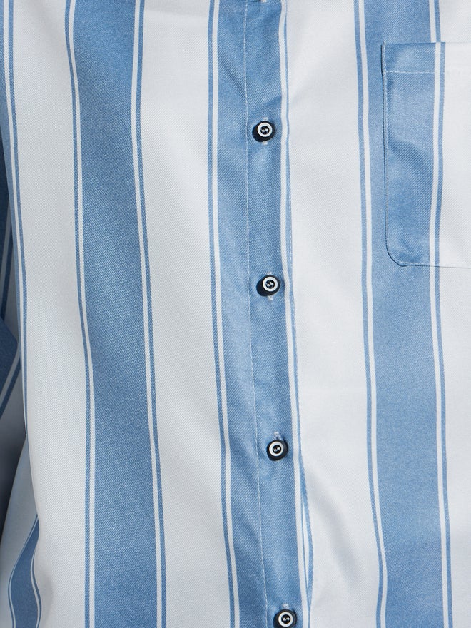 Styli Striped Oversized Casual Shirt - Image 4