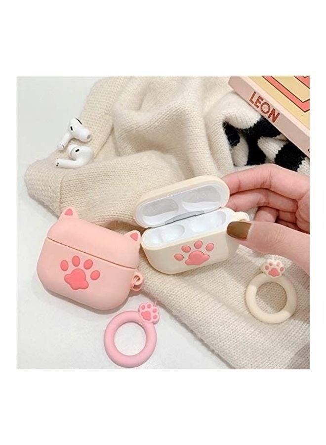 يونك غطاء حامي متوافق مع أجهزة Apple AirPods الجديدة من الجيل الثالث الوردي - Image 3