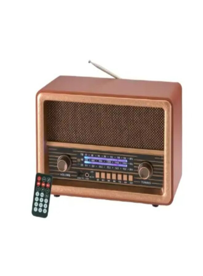 دي إل سي  راديو الكل في واحد 8 واط مع جهاز تحكم عن بعد راديو AM/FM/SW / مشغل USB / TWS / مشغل TF / اتصال BT