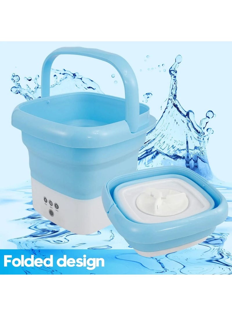 DubaiGallery Portable Washing Machine, Blu-Ray Mini Foldable Washing Machine Antibacterial Sterilization Automatic Turbo Mobile Compact Small Washing Machines - Image 3