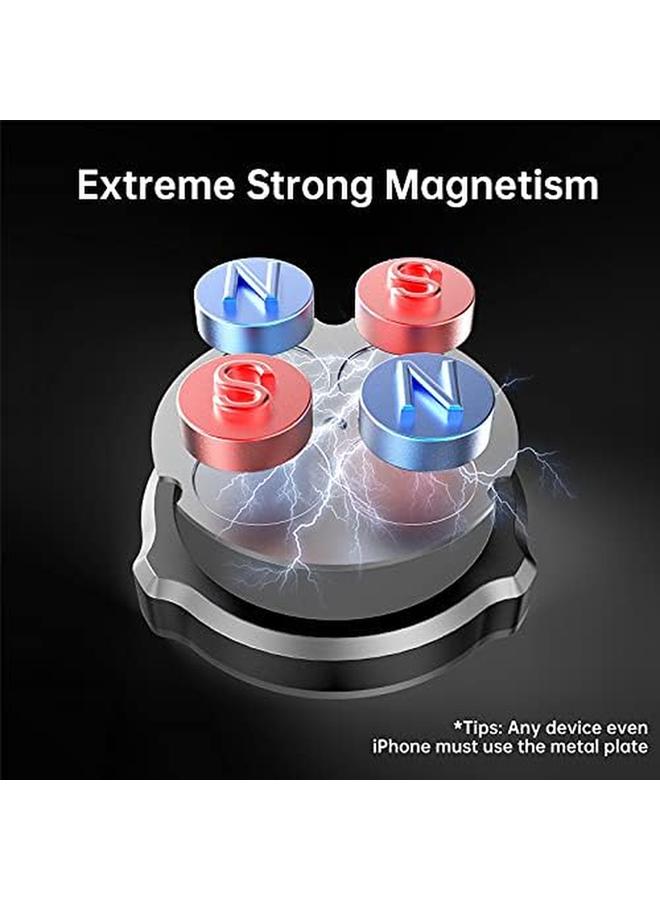 erorex Magnetic Car Phone Holder Upgraded Metal Hook Grip And Super Strong Magnet Cell Phone Mount For Car Air Vent Compatible With Iphone 14 Samsung Smartphones And Tablets  - Image 3
