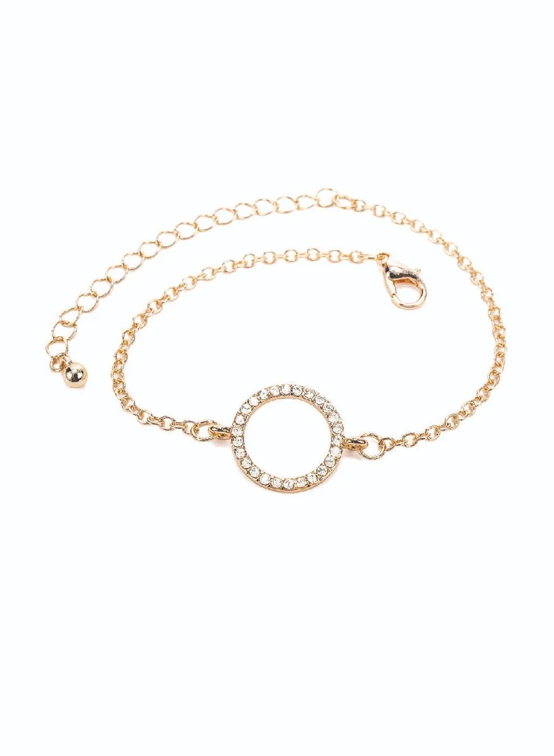 AMICA Geometric Embellished Set of 3 Bracelets