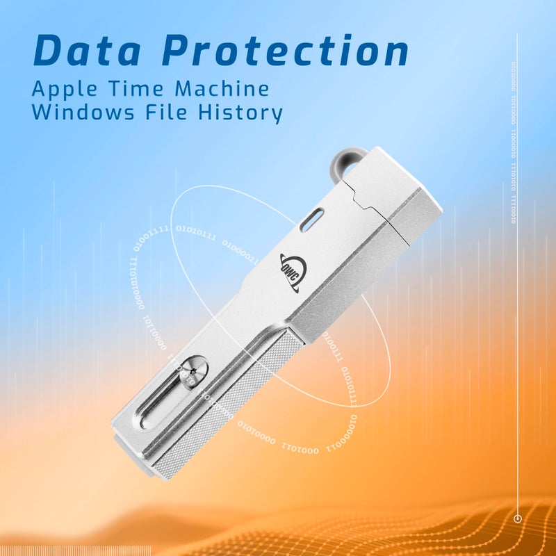 OWC إنفوي برو ميني 1 تيرابايت SSD USB C، سرعة تصل إلى 940 ميجابايت/ثانية، محرك SSD فلاش محمول مع USB-C و USB-A، متوافق مع ماك، بي سي، إكس بوكس، PS5، عصا SSD احترافية للألعاب، التخزين، والنسخ الاحتياطي - Image 3