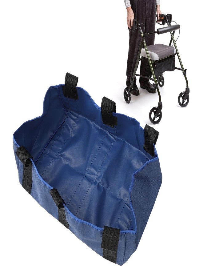 TMISHION Under Seat Rollator Bag, Walker Basket Bag Rollator Bag Storage Hook and Portable Nylon Under Seat Wheelchair Basket Wheelchair Basket Walker Storage Bag for Umbrella (Blue) - Image 3