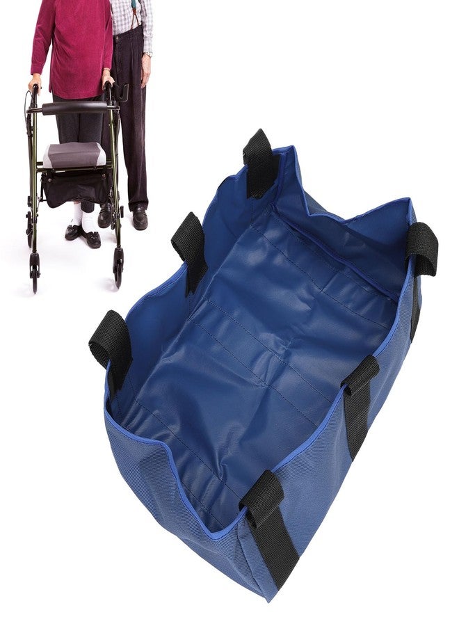 TMISHION Under Seat Rollator Bag, Walker Basket Bag Rollator Bag Storage Hook and Portable Nylon Under Seat Wheelchair Basket Wheelchair Basket Walker Storage Bag for Umbrella (Blue) - Image 4