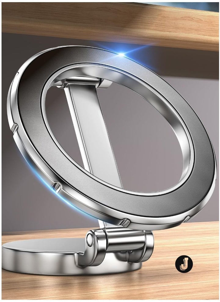 JAJEEK "MagSafe Car Mount Phone Holder – 360° Rotation, Strong Magnetic Stand for Hands-Free Use – Compatible with iPhone 15, 14, 13, 12 Pro Max, Plus, Mini & MagSafe Cases (Silver)" - Image 1