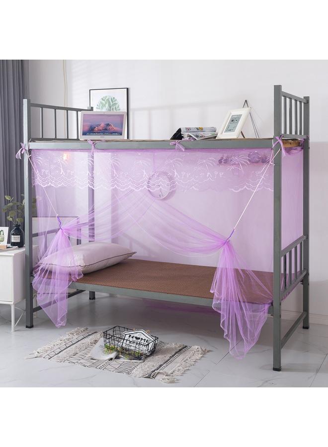 Bluejw Student Dormitory Zipper Mosquito Net Dust Top 0.9m Upper And Lower Bunk Bedroom 1m Single Double Bed 1.2 Household 1.5 Meters - Image 1
