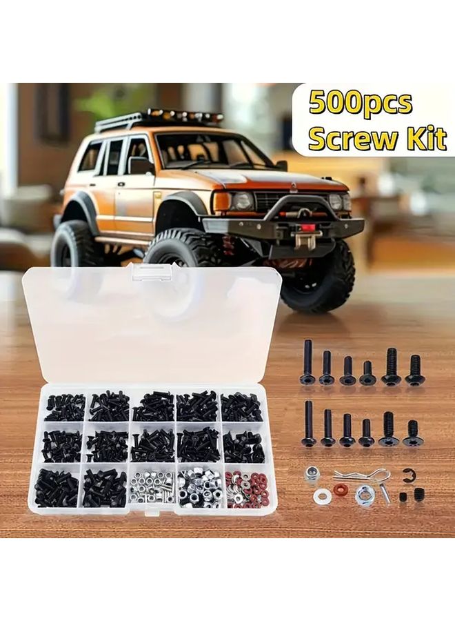 500pcs Universal RC Screw Kit For Traxxas Arrma Redcat HPI Axial Losi Car Truck - Image 4