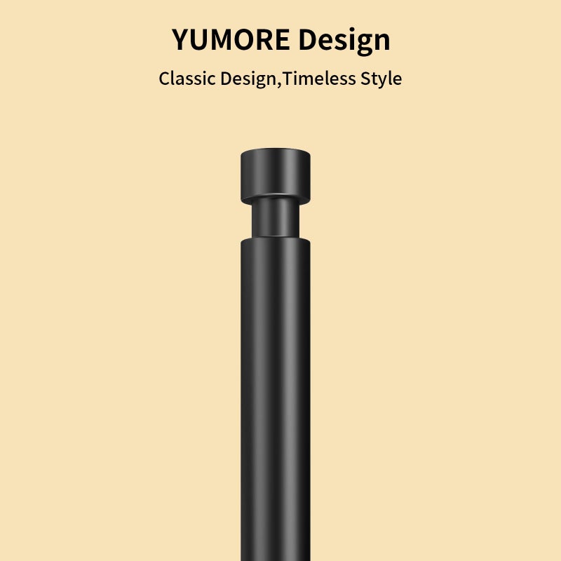 YUMORE Paper Towel Holder Countertop, Black Paper Towel Holder with Weighted Base Non Slip, Standing Paper Towel Roll Holder for Kitchen Bathroom, Stainles Steel (Matte Black) - Image 3