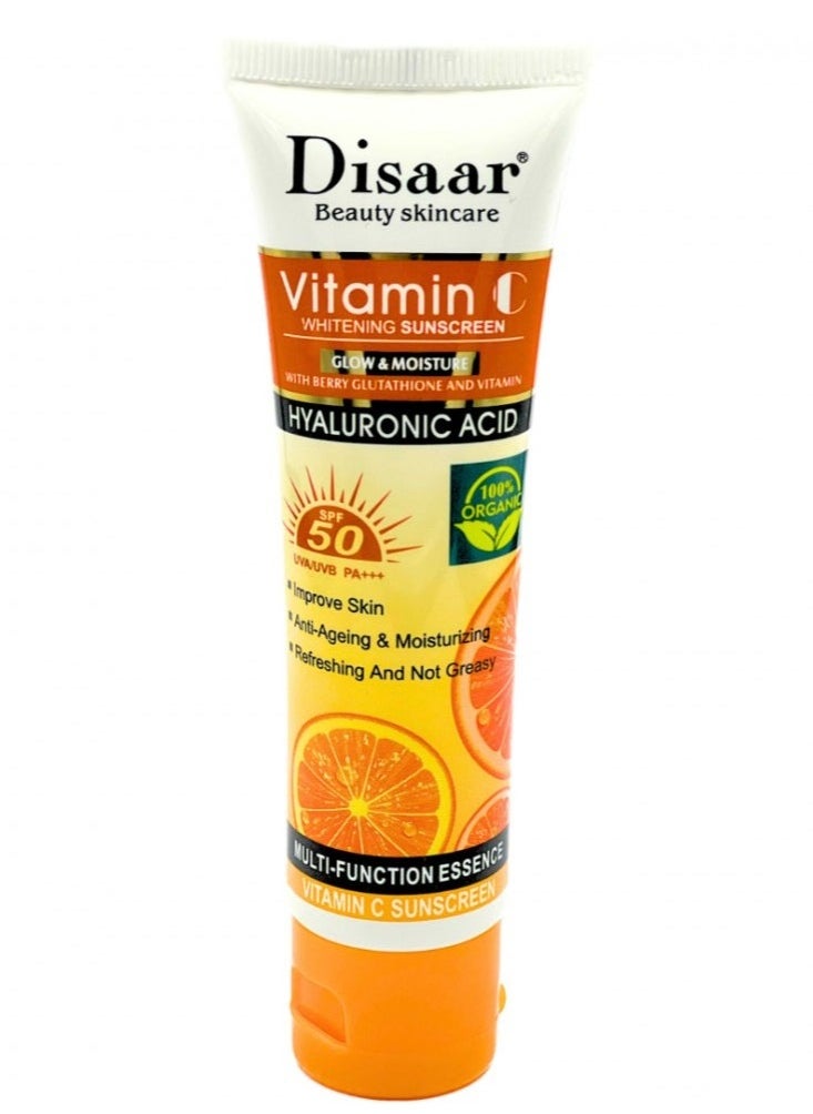 Disaar - Vitamin C Whitening Sunscreen with Hyaluronic Acid 50g - Image 1