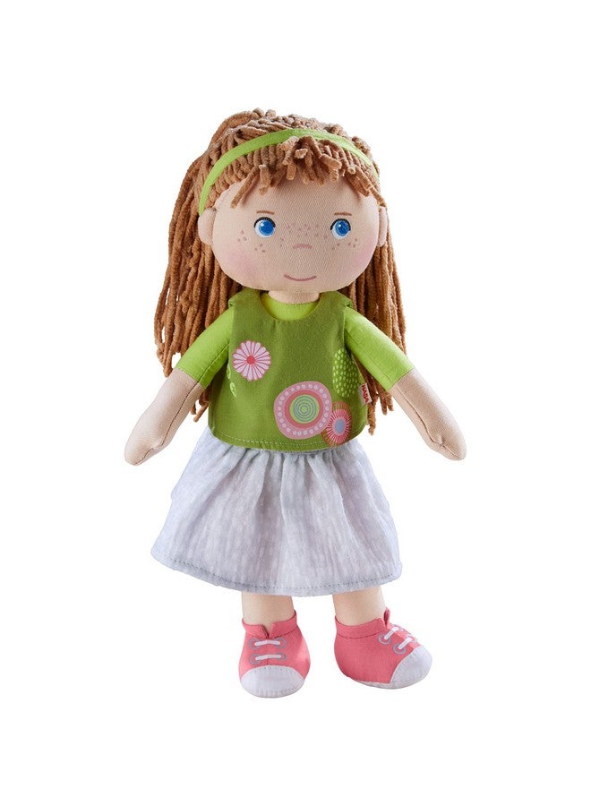 HABA Hedda - 12" Soft Doll with Brown Hair, Blue Eyes and Embroidered Face for Ages 18 Months and Up - Image 1