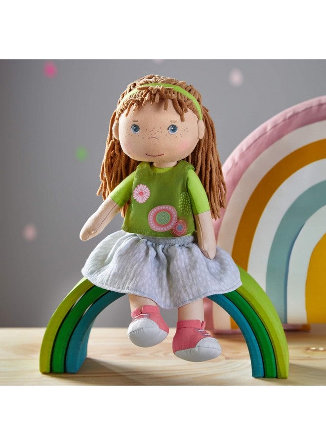 HABA Hedda - 12" Soft Doll with Brown Hair, Blue Eyes and Embroidered Face for Ages 18 Months and Up - Image 3