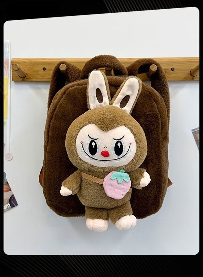 حقيبة مدرسية لطيفة من لابوبو بأسلوب جديد سعة كبيرة حقيبة ظهر مقاومة للاهتراء وخفيفة الوزن مع أحزمة قابلة للتعديل للأطفال - Image 3