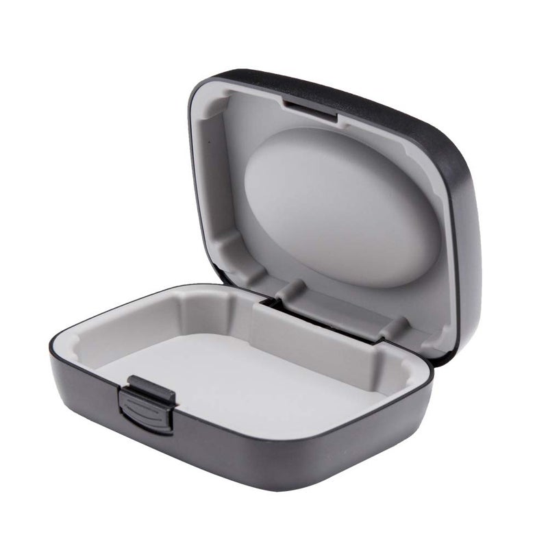 Hearing Aid Case Hard Portable Protective Storage Case for BTE CIC IIC ITE Black