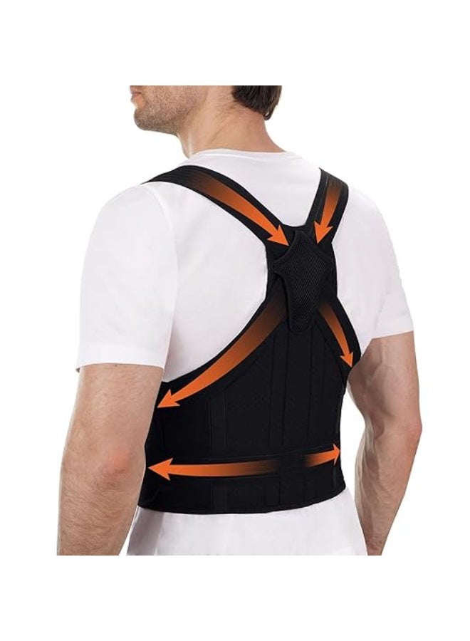 Posture Corrector for Women & Men – Adjustable Back Brace for Better Spine Alignment and Shoulder Support - Image 1