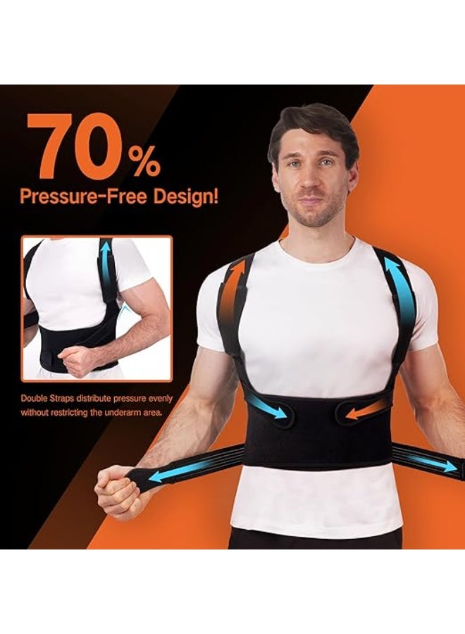 Posture Corrector for Women & Men – Adjustable Back Brace for Better Spine Alignment and Shoulder Support - Image 3