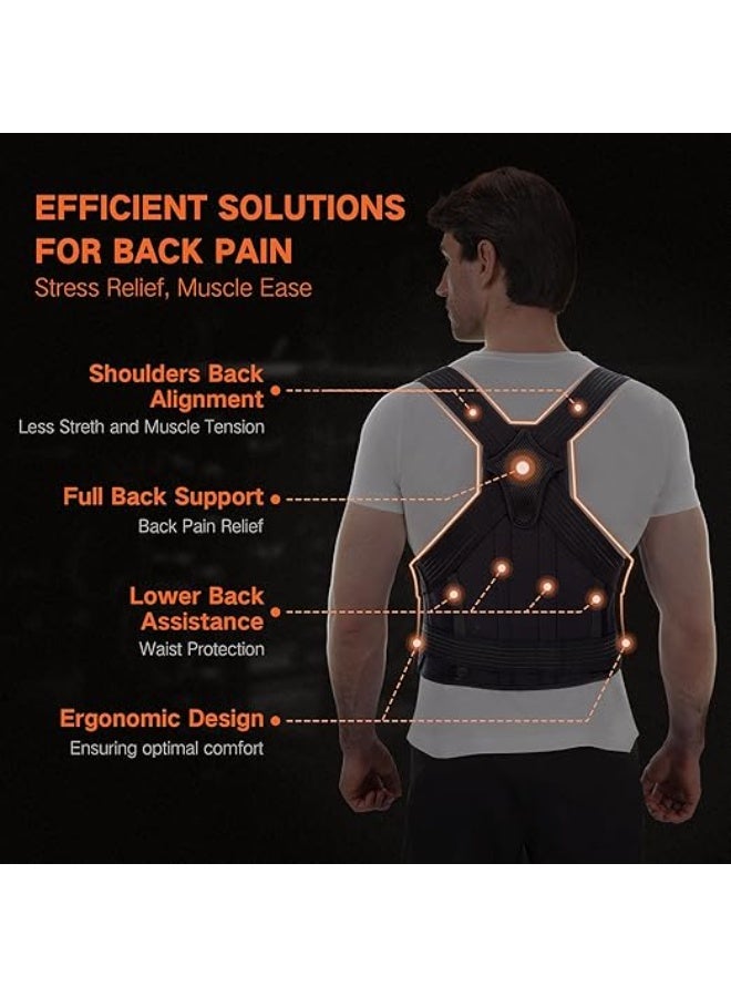 Posture Corrector for Women & Men – Adjustable Back Brace for Better Spine Alignment and Shoulder Support - Image 5