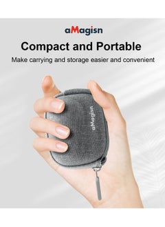 KASTWAVE Mini Storage Bag for Insta360 GO 3 Action Camera, Original Quick Release Base No Need to Remove, Hard Carrying Case for Insta360 GO3 with Tripod,  - Image 5