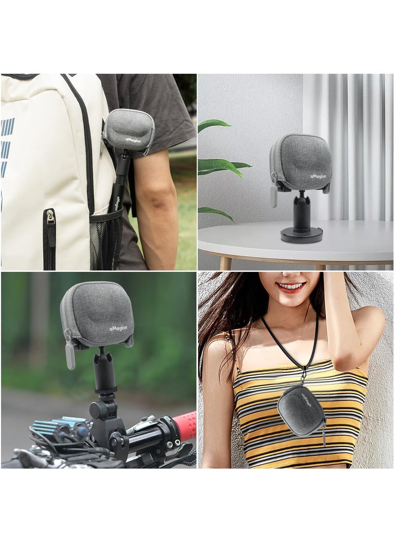KASTWAVE - Mini Storage Bag for Insta360 GO 3 Action Camera, Original Quick Release Base No Need to Remove, Hard Carrying Case for Insta360 GO3 with Tripod, - Image 1