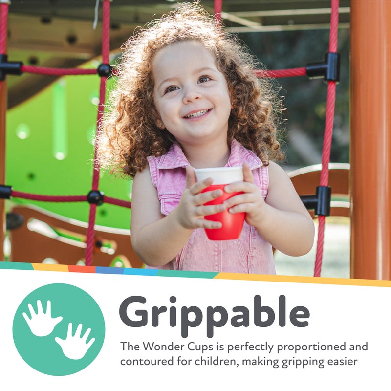 Nuby Wonder Cup - Spill-Proof Toddler Sippy Cups - (3 Pack) 10 oz - Sip from All Sides - Leak Resistant - Spoutless Transition Cup - Aqua/Purple/Pink - Image 3