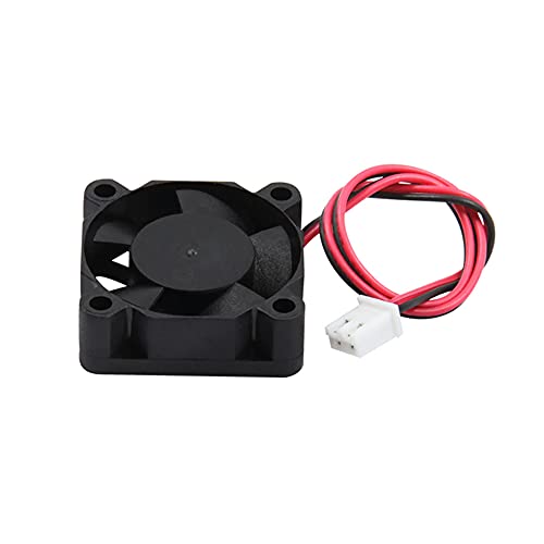 TESSERACT 30 x 30 x 10mm 12V Fan DC I Brushless Cooling Fan 3010 DC 12V Compatible with 3D Printer Extruder Hotend V6 V5 CPU I 2 Pin JST-XH Connector, 15 cms wire length (Quantity 1 x 3010 12V Fan) - Image 1