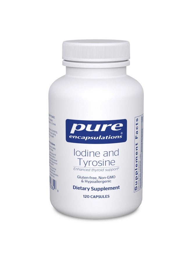 Pure Encapsulations - Iodine And Tyrosine ; Hypoallergenic Supplement For Enhanced Thyroid Support ; 120 Capsules - Image 1