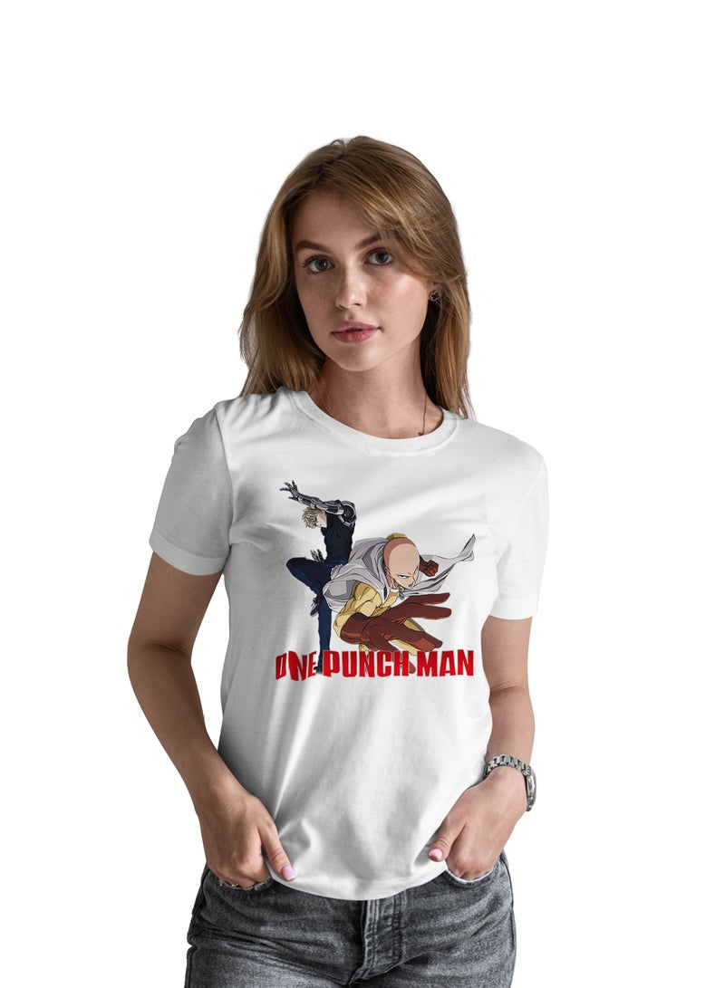 Fashion World Cotton T-shirt Printed with High-quality Anime One Punch Man - Image 1