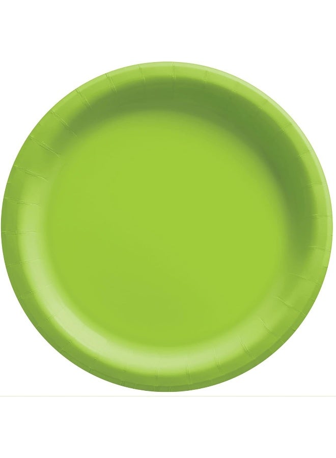 Amscan 64015-53 Kiwi Green Dessert Paper Plates Party Pack 18cm-20 Pcs - Image 1