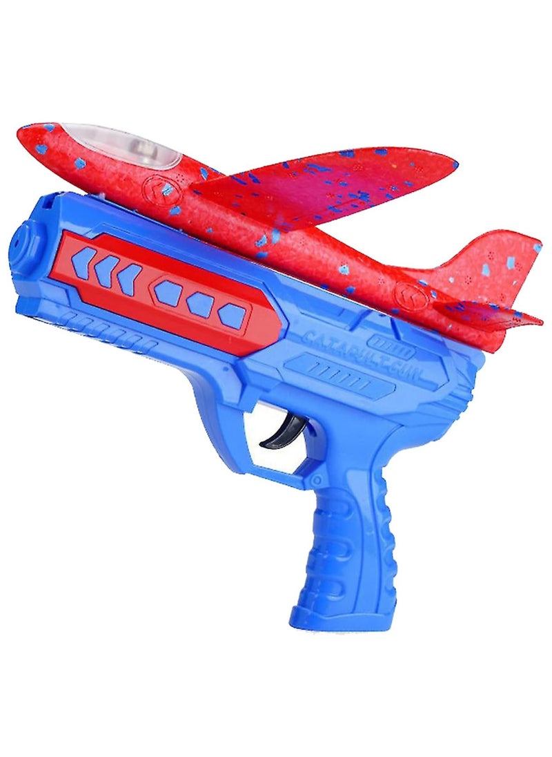 Generic Red Airplane with Shooting Gun by Resinacidos, Foam Airplane Toy for Boys Girls for Places, Indirect Color, 1 Gun and 1 Outdoor Airplane  - Image 1