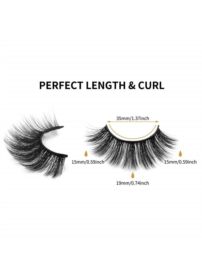 DYSILK Lashes Wispy Eyelashes - False Eyelashes 5 Pairs 6D Mink Lashes - Fake Eyelashes Natural Look Like Extensions Strip Lashes Fluffy Lash Pack | 007-18mm - Image 4